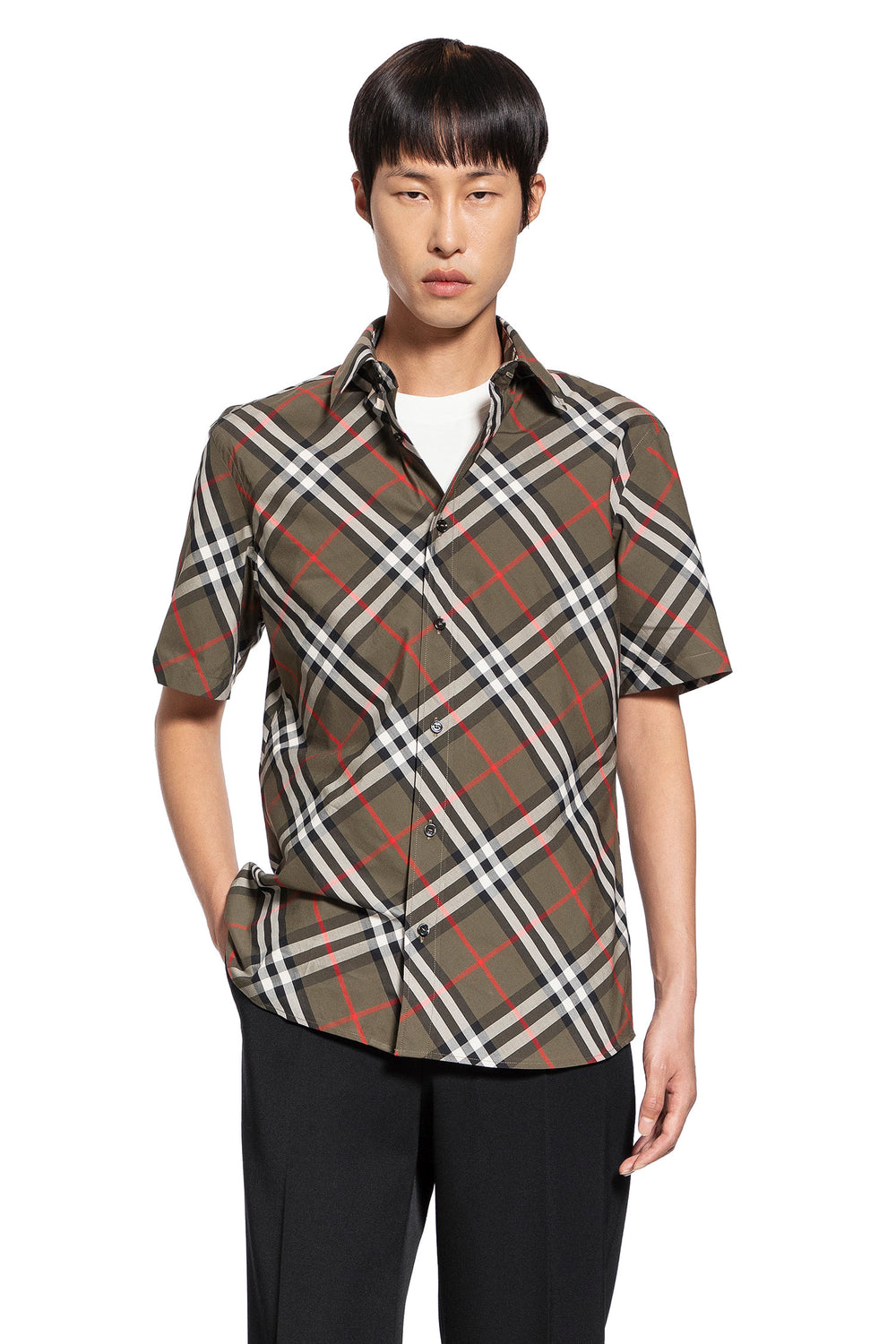 BURBERRY MAN GREEN SHIRTS