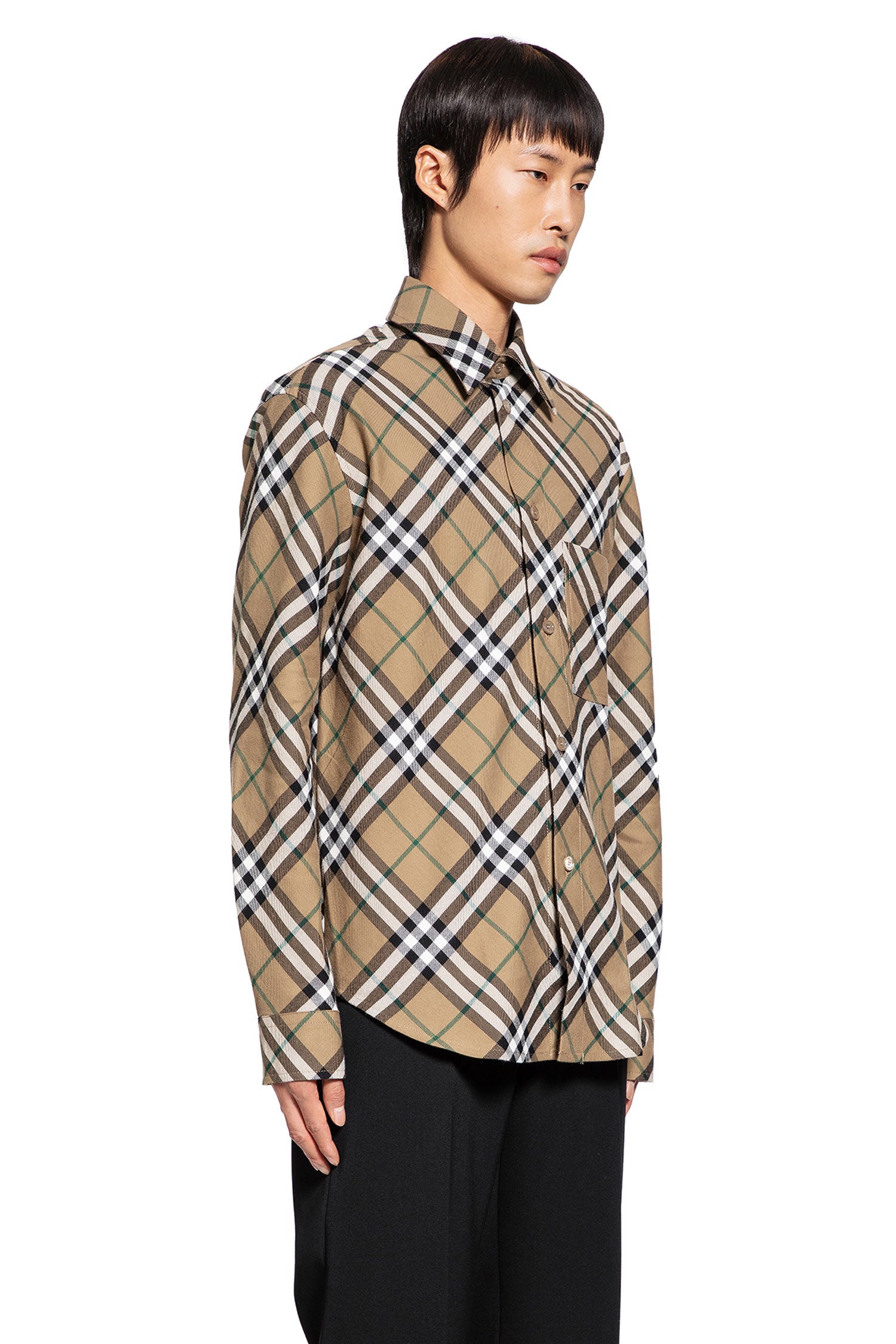 BURBERRY MAN BEIGE SHIRTS