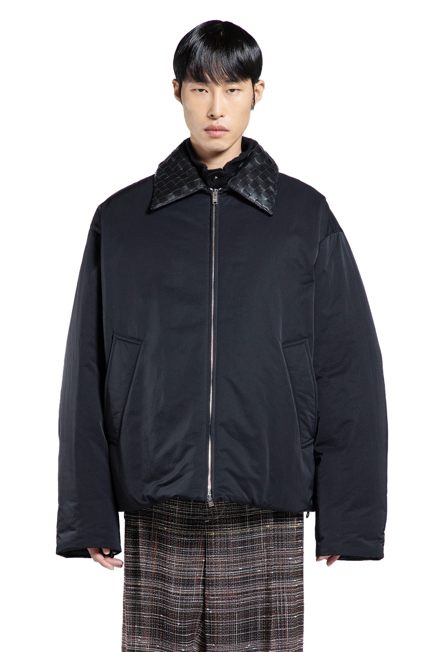 BOTTEGA VENETA MAN BLACK JACKETS