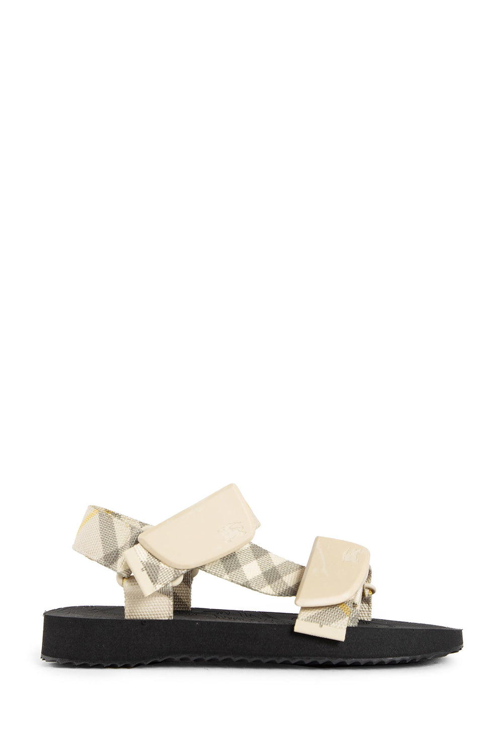 BURBERRY WOMAN BEIGE SANDALS & SLIDES