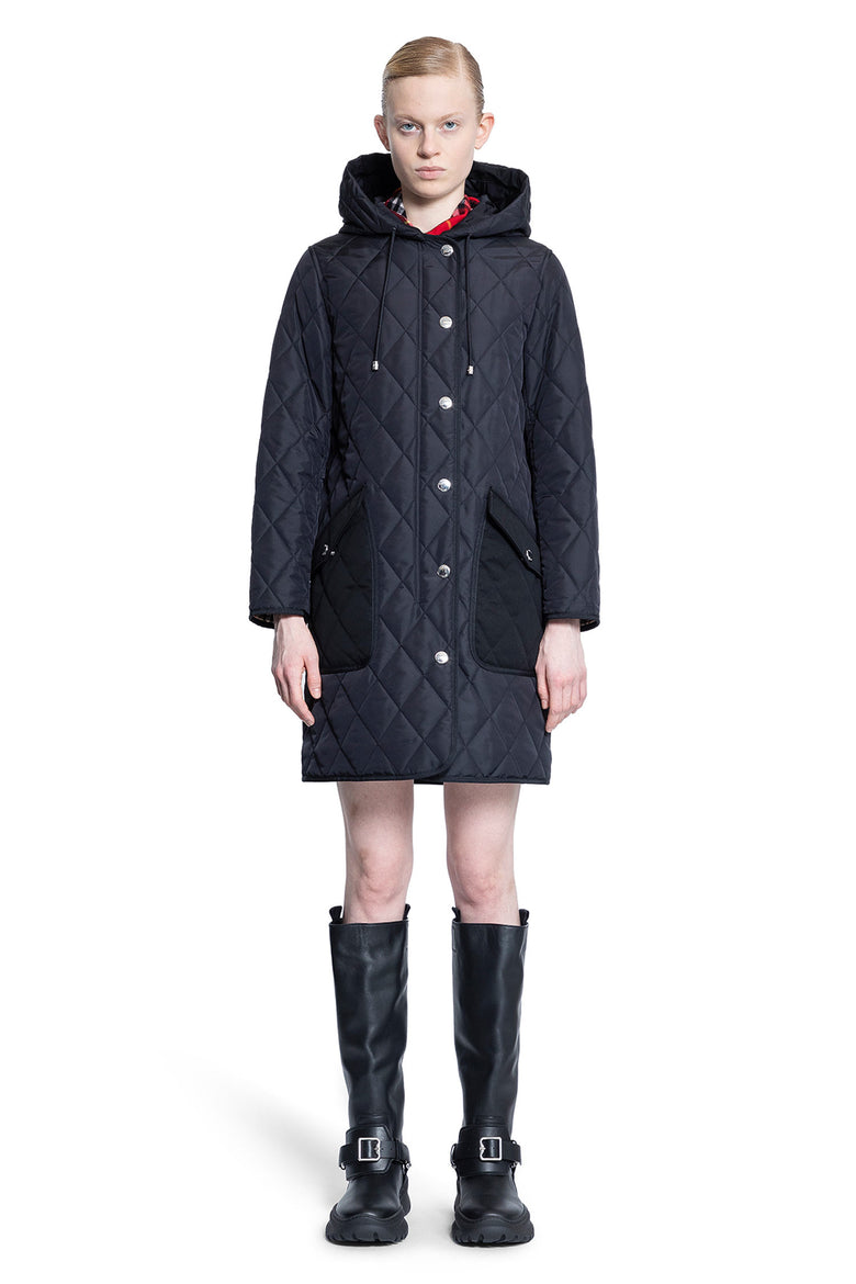 BURBERRY WOMAN BLACK COATS