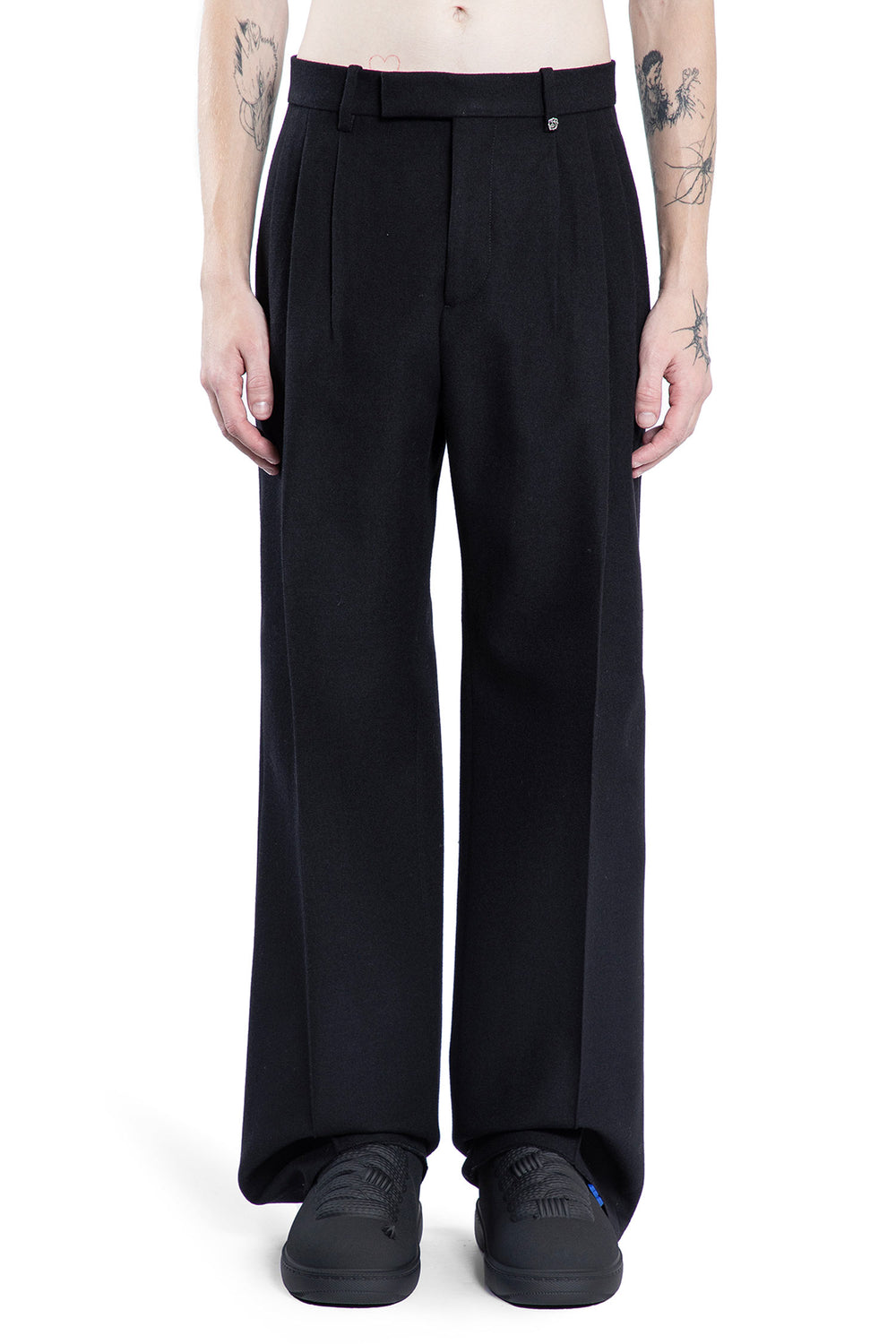 BURBERRY MAN BLACK TROUSERS