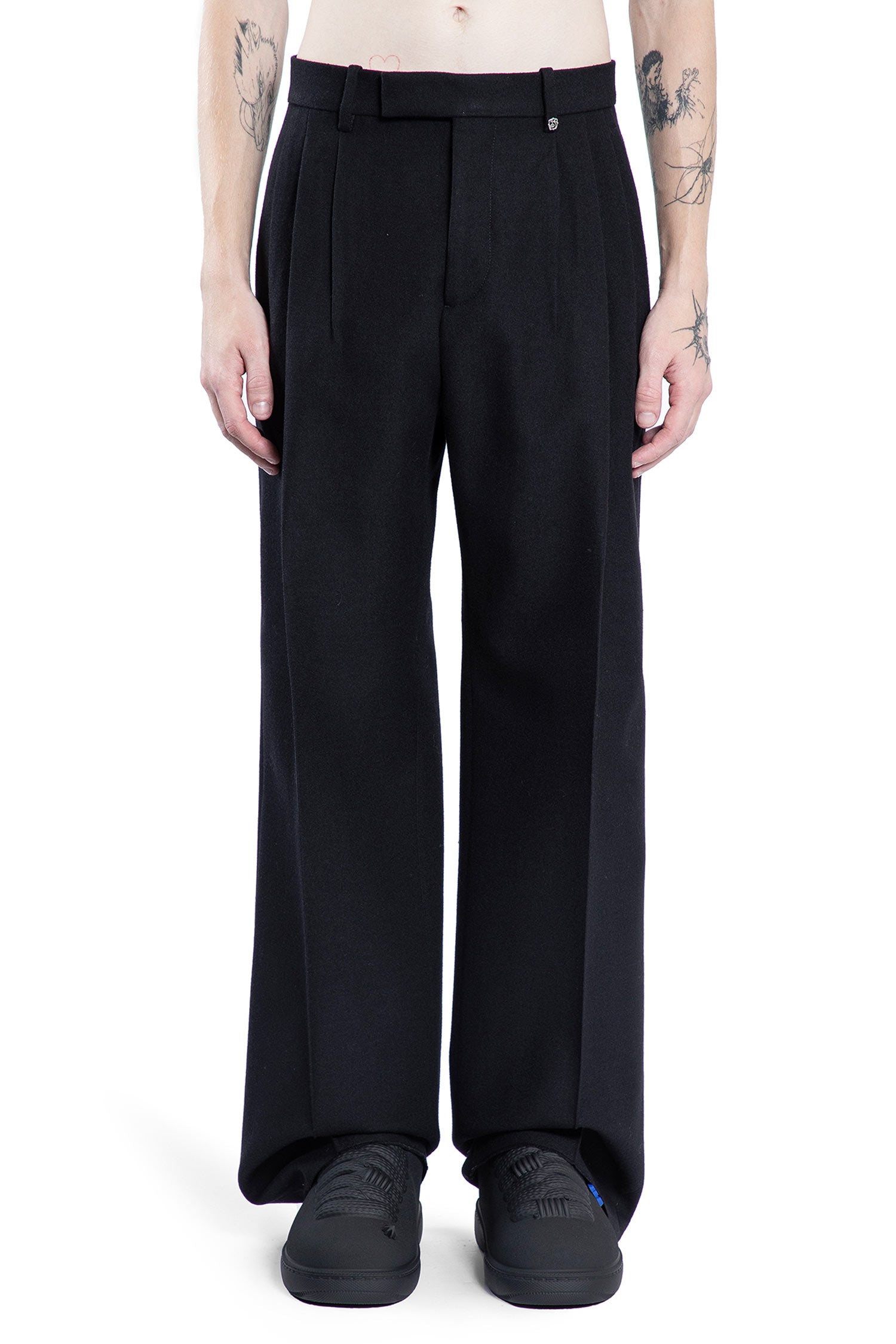 BURBERRY MAN BLACK TROUSERS