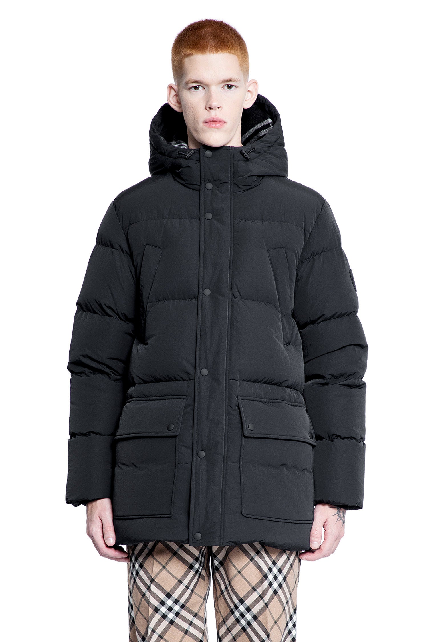 BURBERRY MAN BLACK COATS