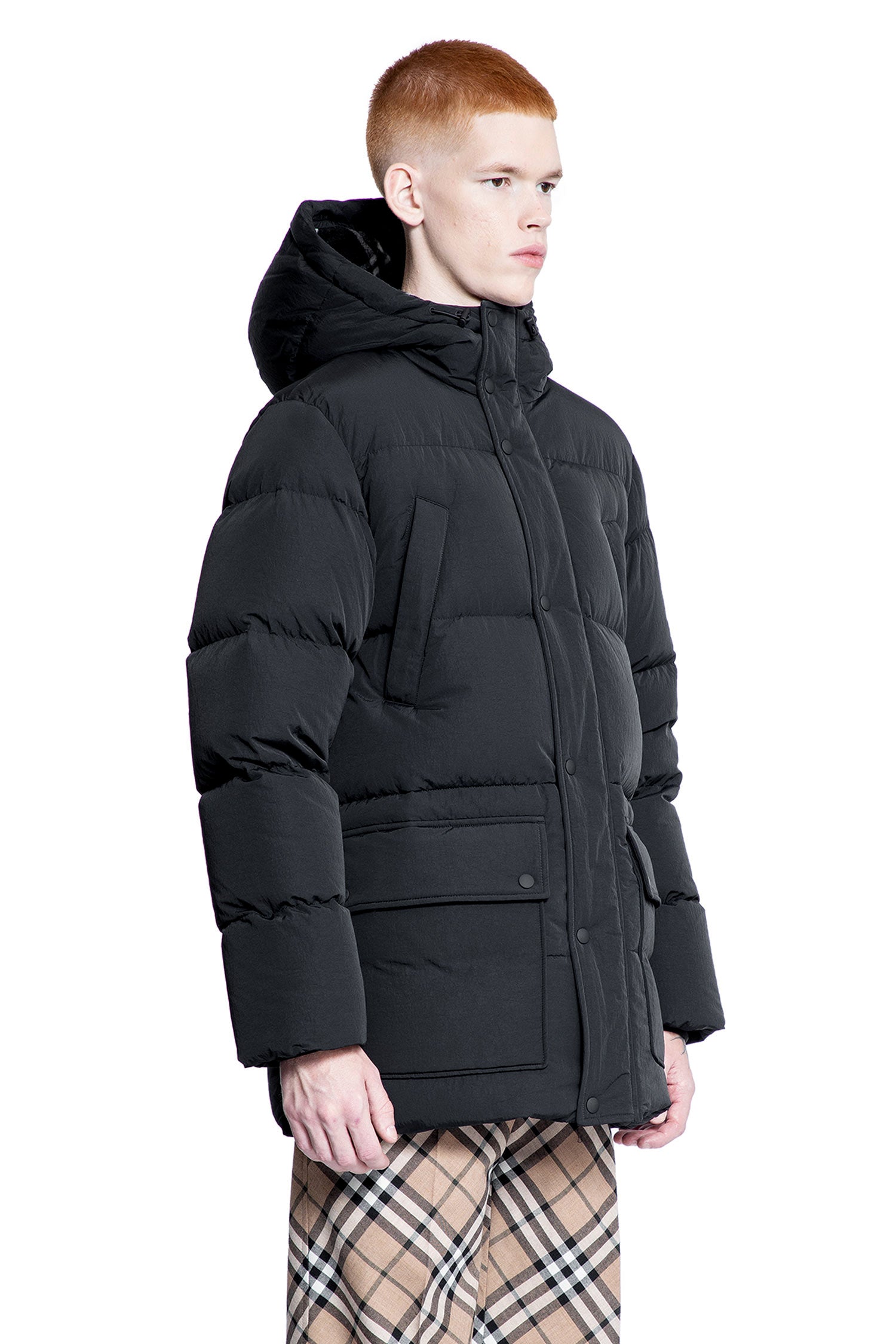 BURBERRY MAN BLACK COATS