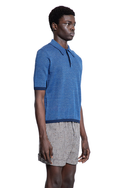 BOTTEGA VENETA MAN BLUE T-SHIRTS & TANK TOPS