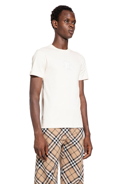 BURBERRY MAN OFF-WHITE T-SHIRTS & TANK TOPS