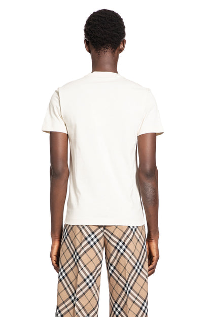 BURBERRY MAN OFF-WHITE T-SHIRTS & TANK TOPS