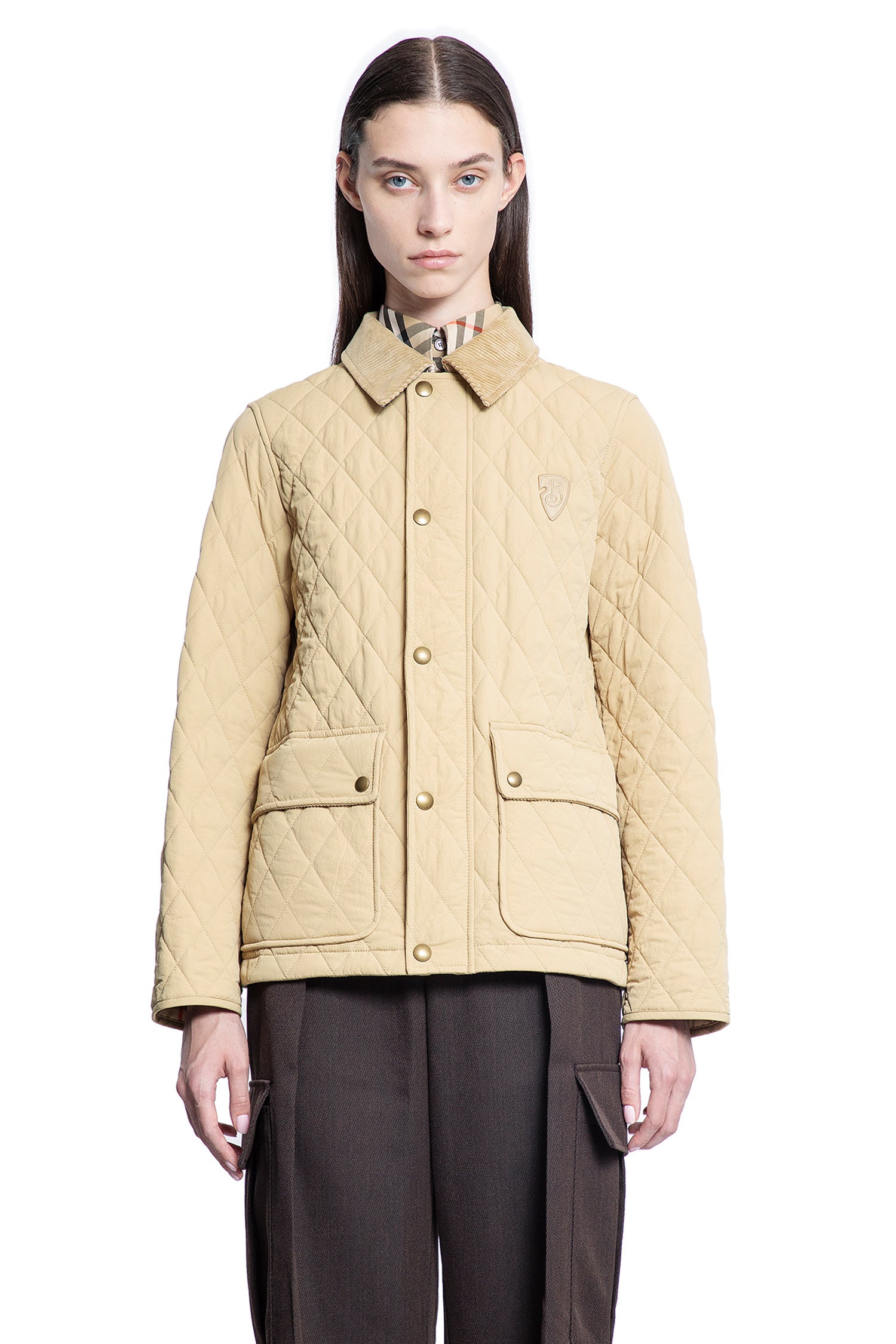 BURBERRY WOMAN BEIGE JACKETS