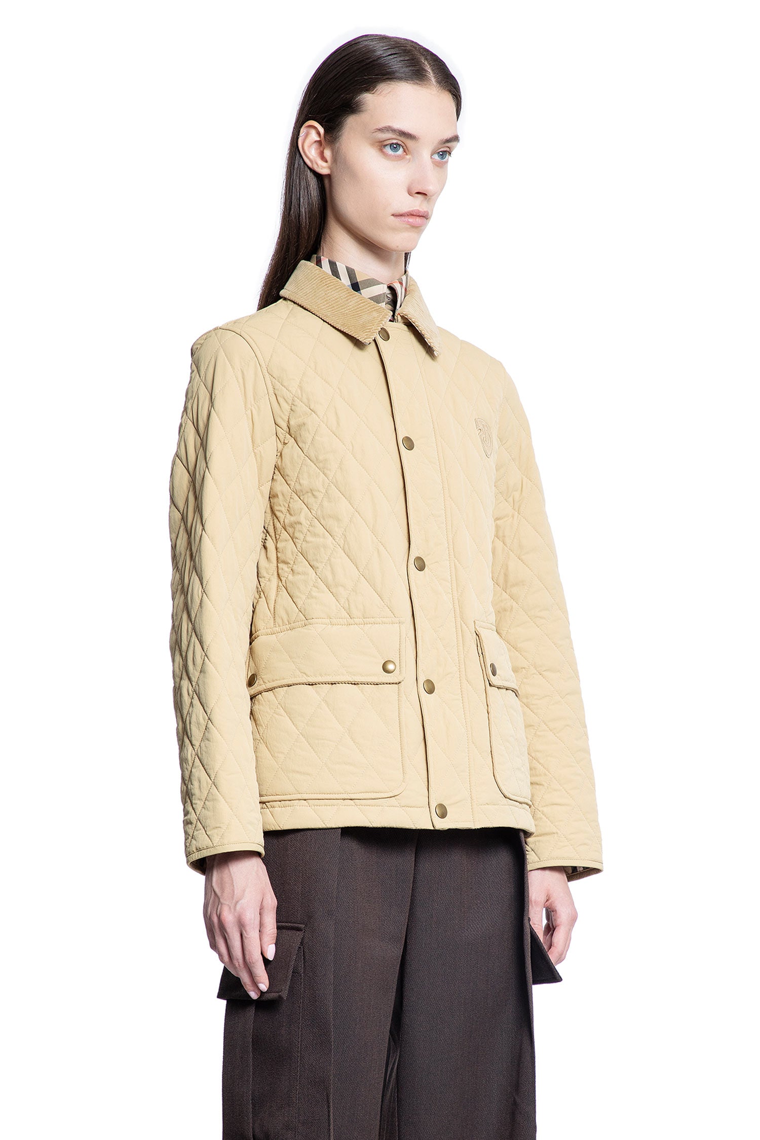 BURBERRY WOMAN BEIGE JACKETS