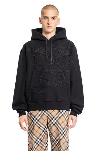 BURBERRY MAN BLACK SWEATSHIRTS