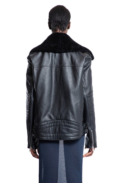 SAINT LAURENT WOMAN BLACK JACKETS