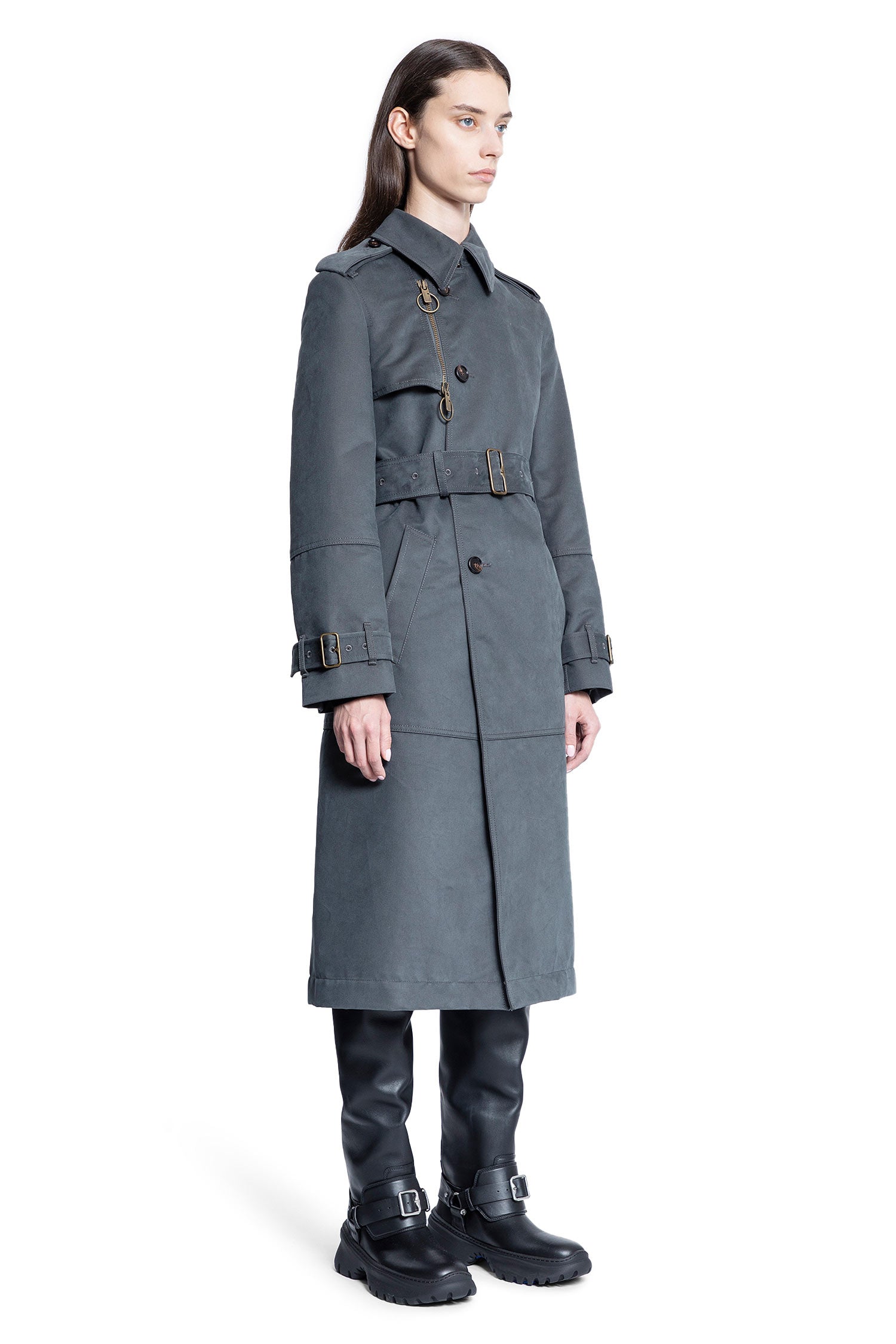 BURBERRY WOMAN GREY COATS