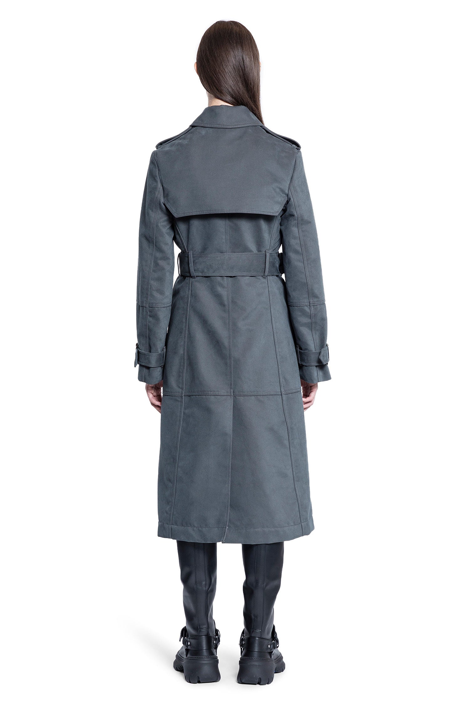 BURBERRY WOMAN GREY COATS