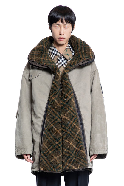 BURBERRY MAN GREY COATS