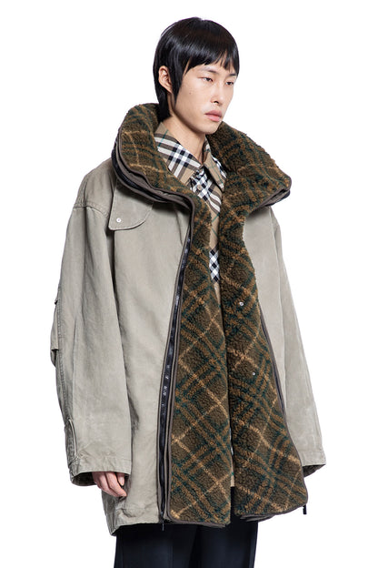 BURBERRY MAN GREY COATS