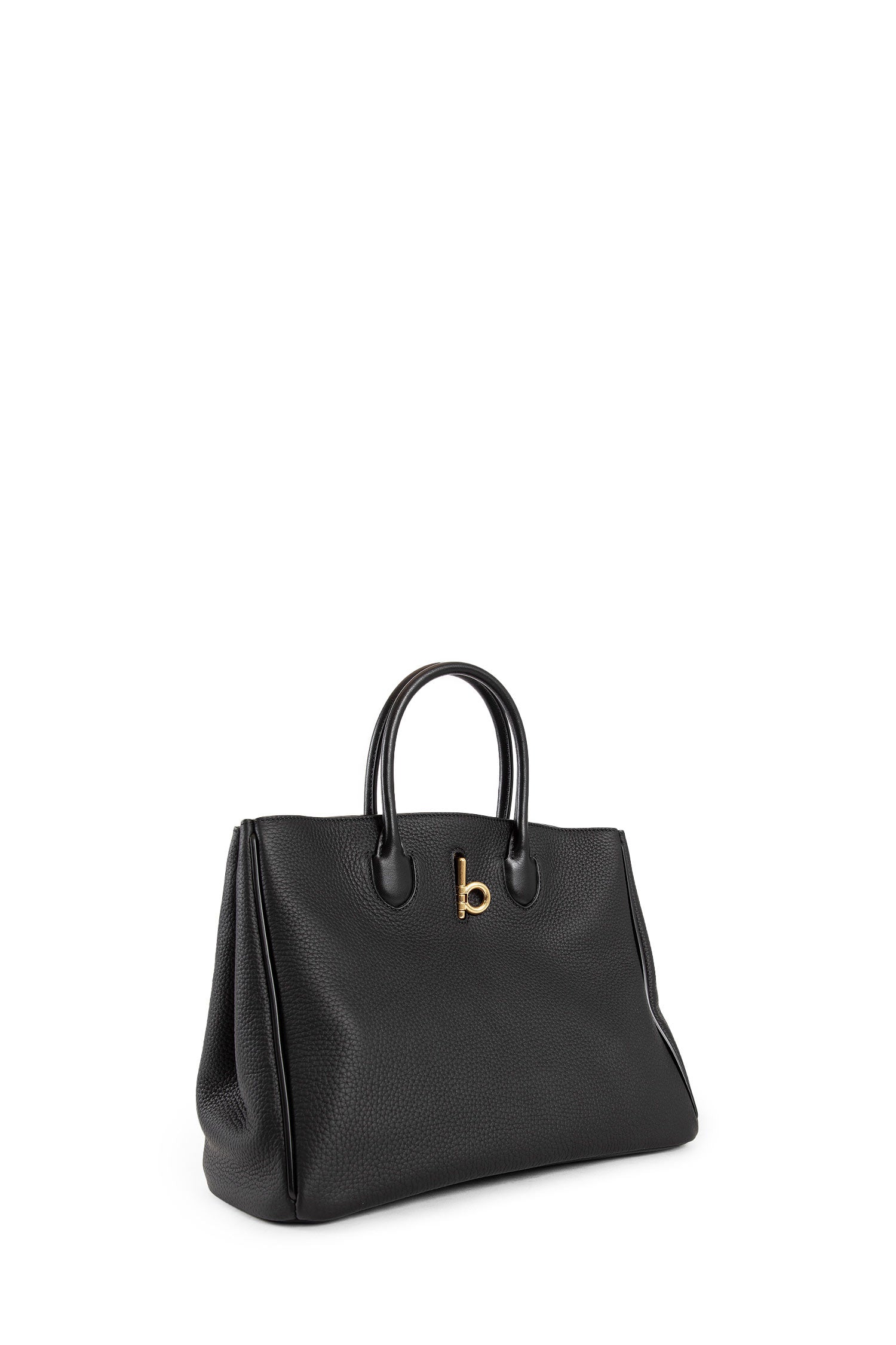 BURBERRY WOMAN BLACK TOP HANDLE BAGS