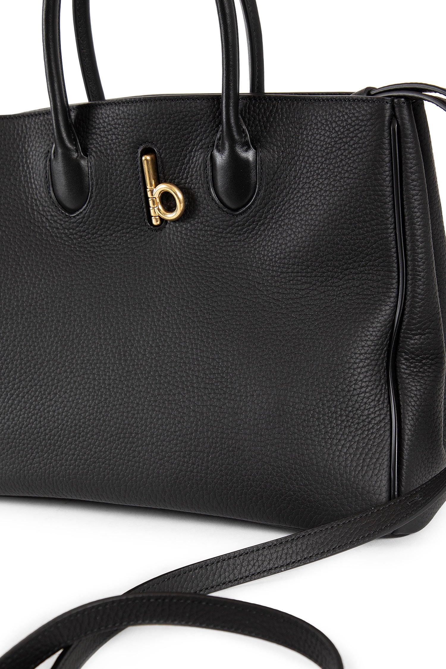 BURBERRY WOMAN BLACK TOP HANDLE BAGS