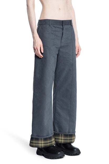 BURBERRY WOMAN GREY TROUSERS