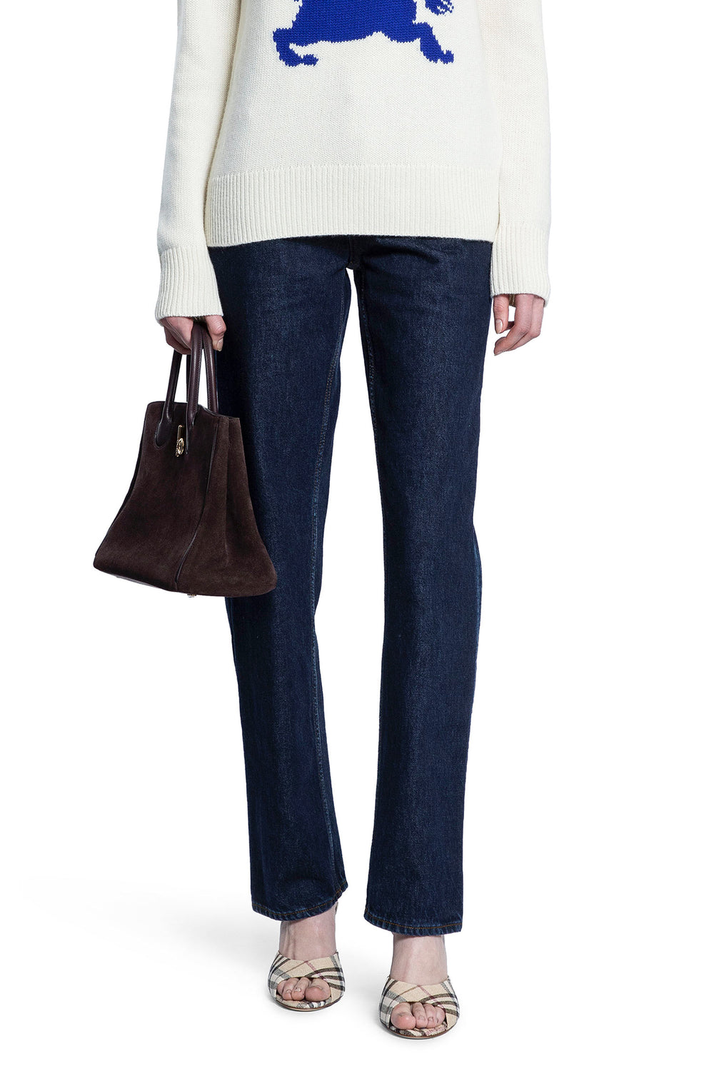 BURBERRY WOMAN BLUE JEANS