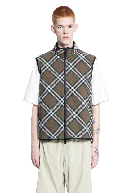 Antonioli BURBERRY MAN GREEN VESTS