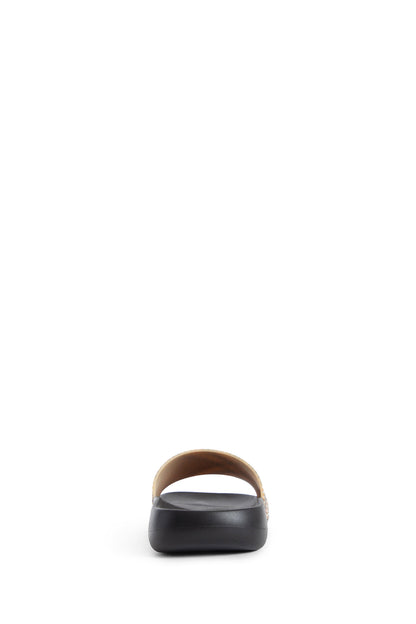 BURBERRY WOMAN BROWN SANDALS & SLIDES