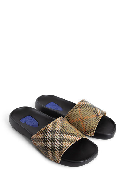 BURBERRY WOMAN BROWN SANDALS & SLIDES