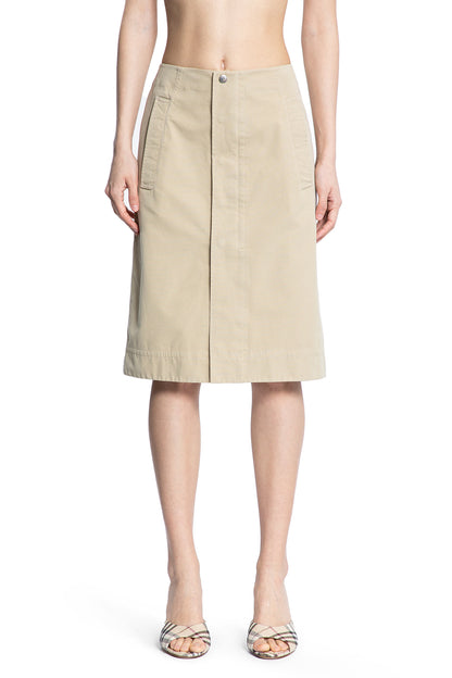 BURBERRY WOMAN BEIGE SKIRTS