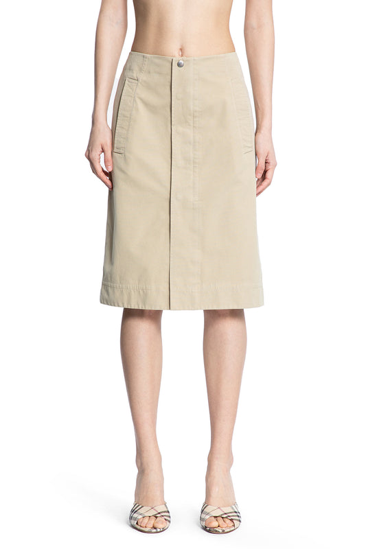 BURBERRY WOMAN BEIGE SKIRTS