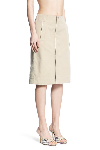 BURBERRY WOMAN BEIGE SKIRTS