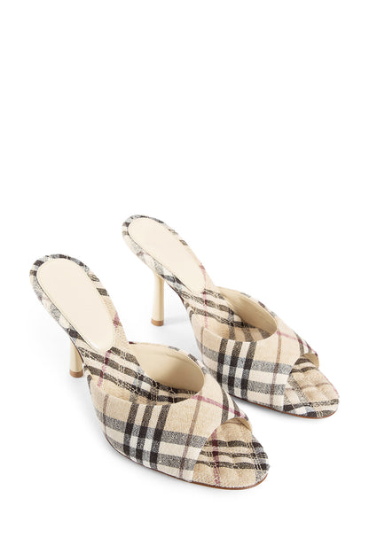 BURBERRY WOMAN BEIGE MULES