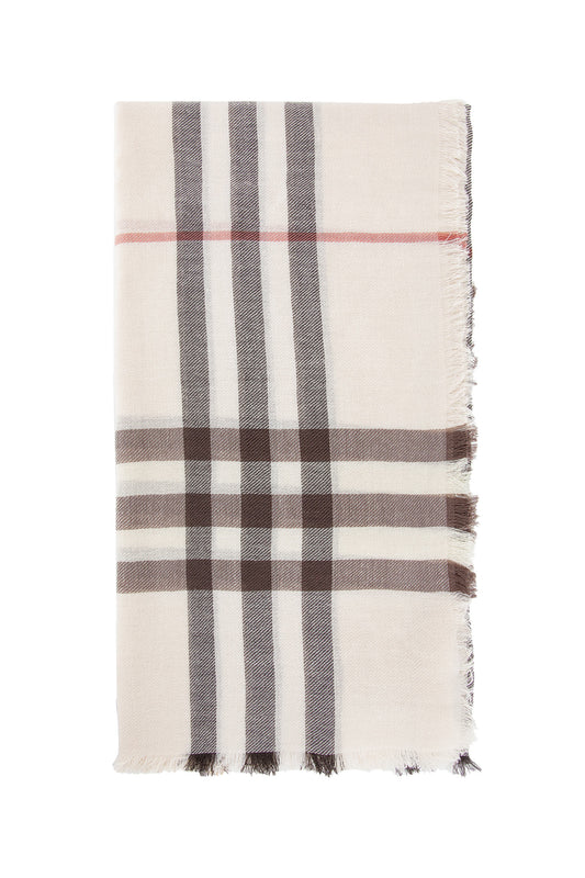 BURBERRY WOMAN BEIGE SCARVES