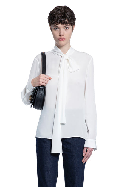 BURBERRY WOMAN OFF-WHITE SHIRTS