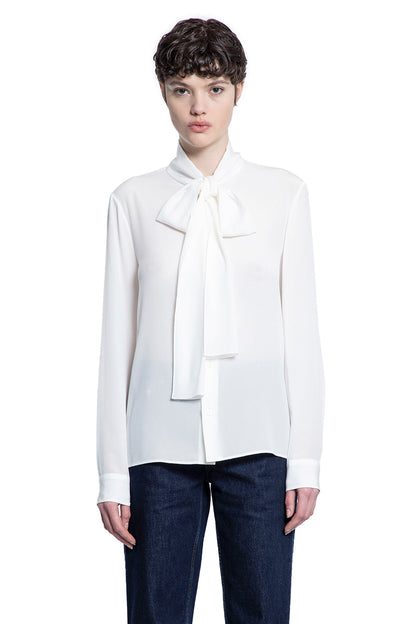 BURBERRY WOMAN OFF-WHITE SHIRTS