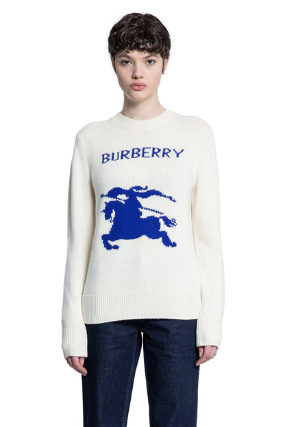 BURBERRY WOMAN OFF-WHITE KNITWEAR