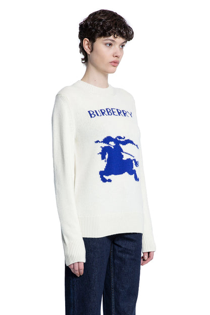 BURBERRY WOMAN OFF-WHITE KNITWEAR