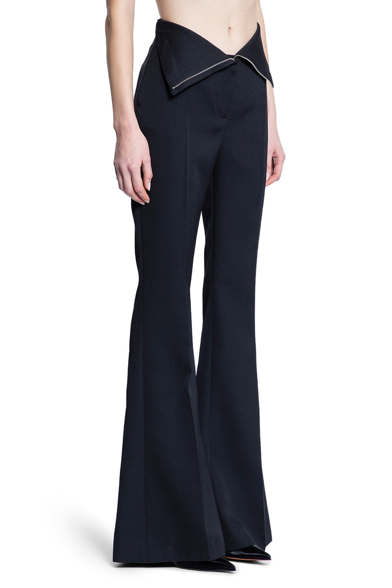 ALEXANDER MCQUEEN WOMAN BLACK TROUSERS