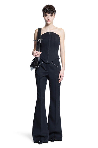 ALEXANDER MCQUEEN WOMAN BLACK TROUSERS