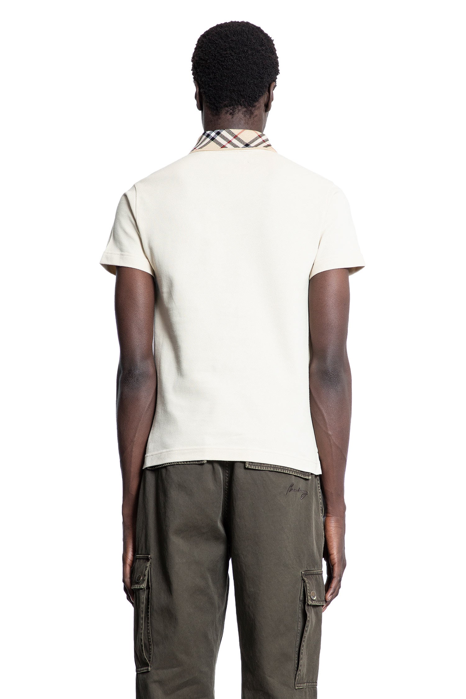 BURBERRY MAN BEIGE T-SHIRTS & TANK TOPS