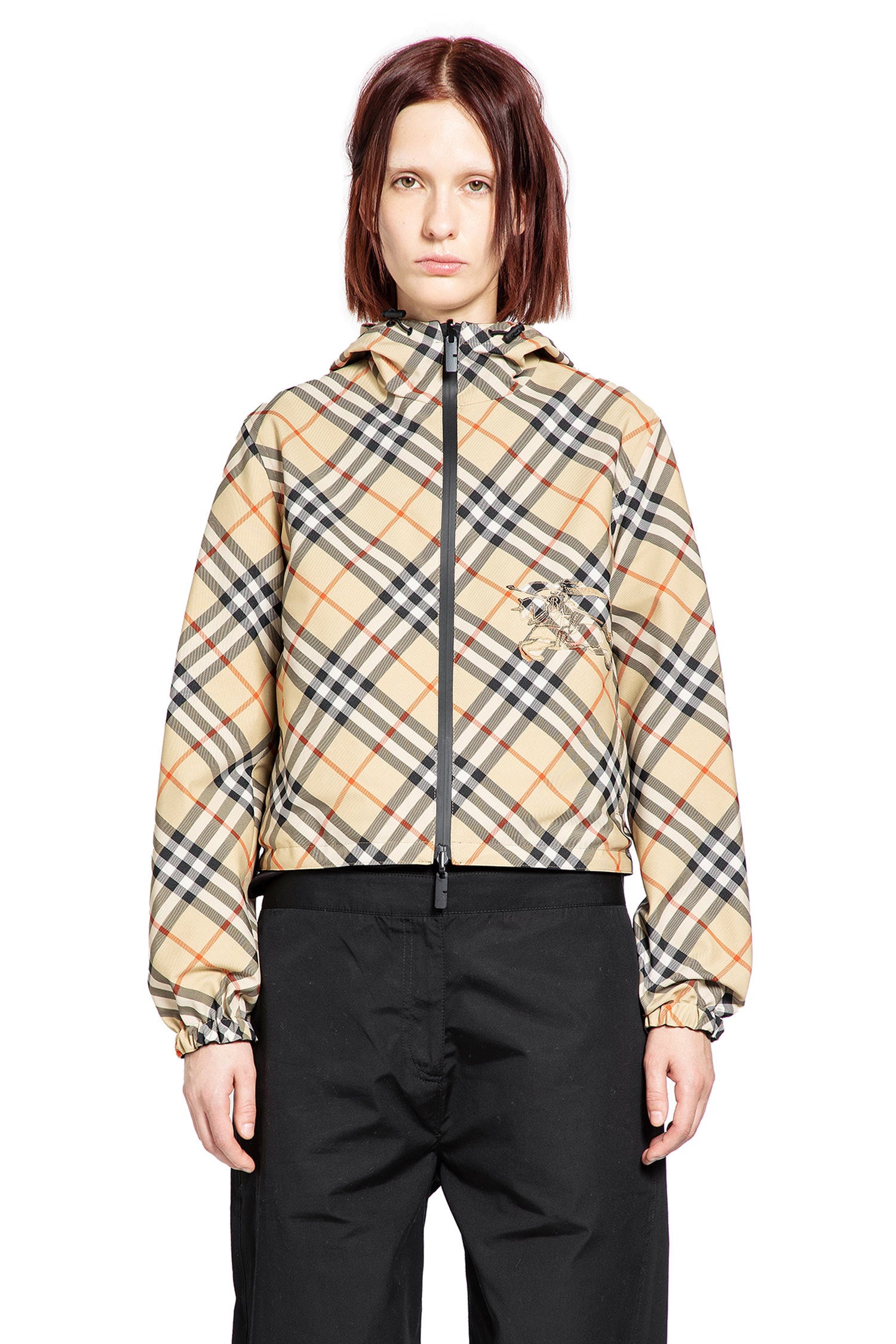 Cropped Reversible Windbreaker jacket
