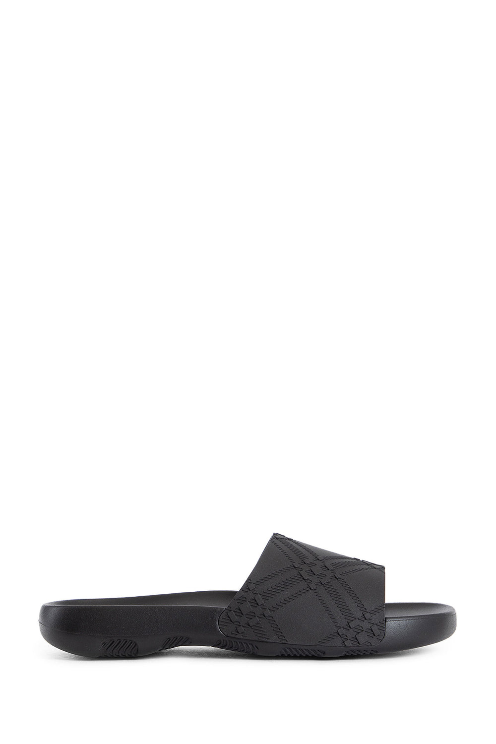 BURBERRY MAN BLACK SANDALS & SLIDES