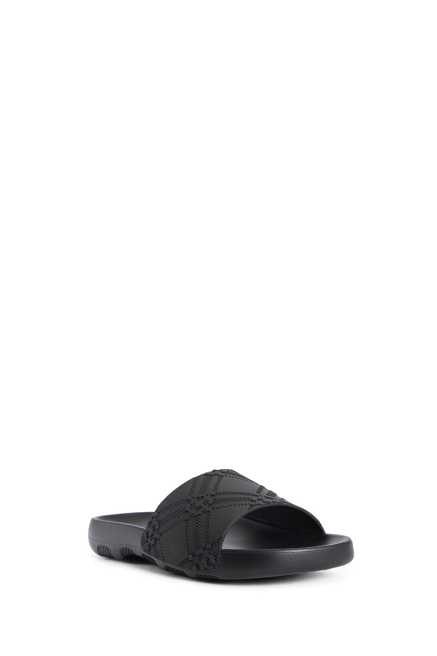 BURBERRY MAN BLACK SANDALS & SLIDES