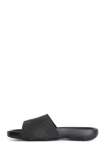 BURBERRY MAN BLACK SANDALS & SLIDES