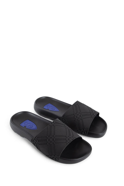 BURBERRY MAN BLACK SANDALS & SLIDES