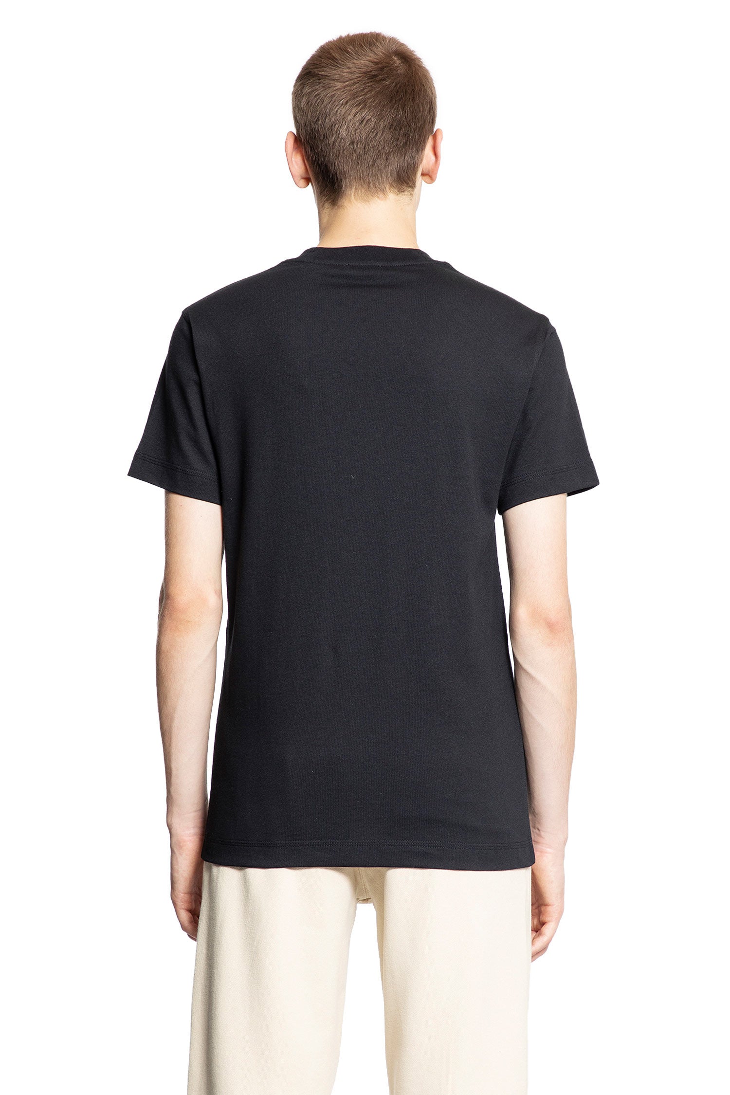 BURBERRY MAN BLACK T-SHIRTS & TANK TOPS