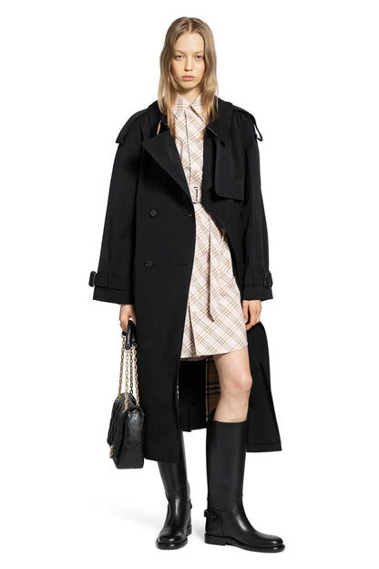 Check Cotton Poplin Shirt Dress