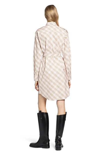 Check Cotton Poplin Shirt Dress