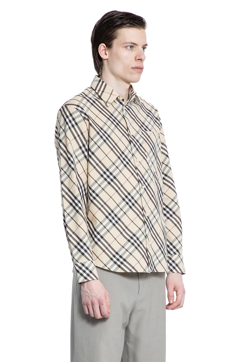 BURBERRY MAN BEIGE SHIRTS