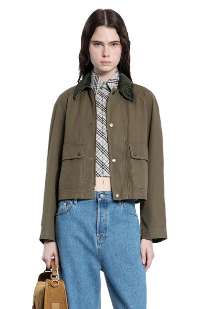 BURBERRY WOMAN GREEN JACKETS