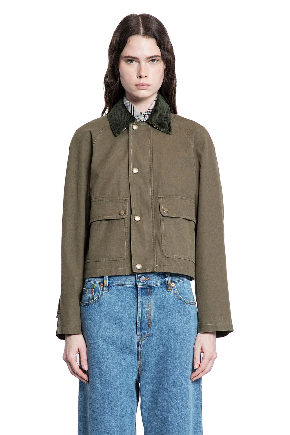 BURBERRY WOMAN GREEN JACKETS